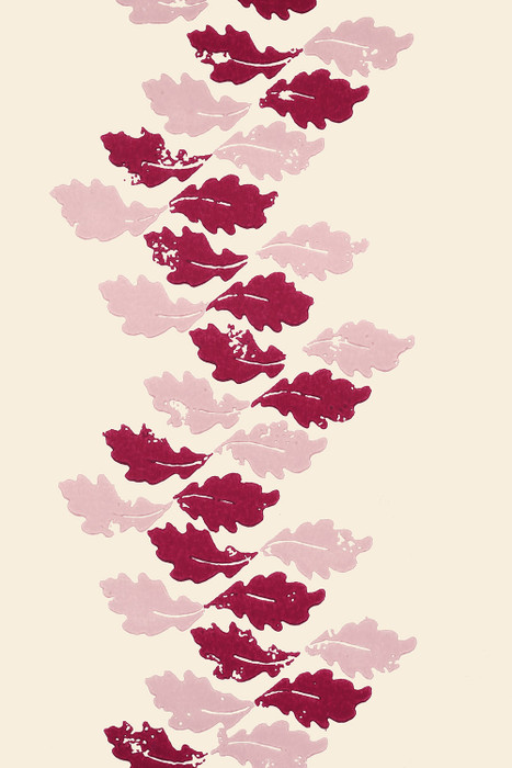 Oak Leaves - Red / Pink