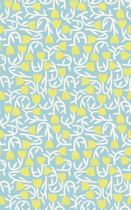 Tiny Tulip - Lime / Sky