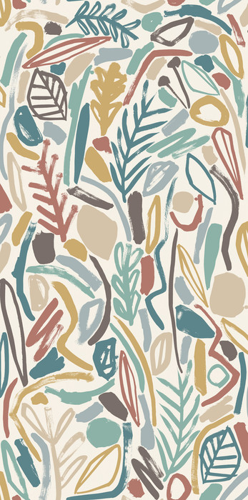 Verdure - Teal / Cinnamon