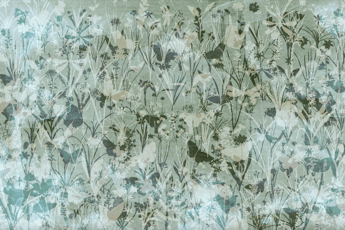 Mural - Herbs & Butterflies 5 (Per Sqm)