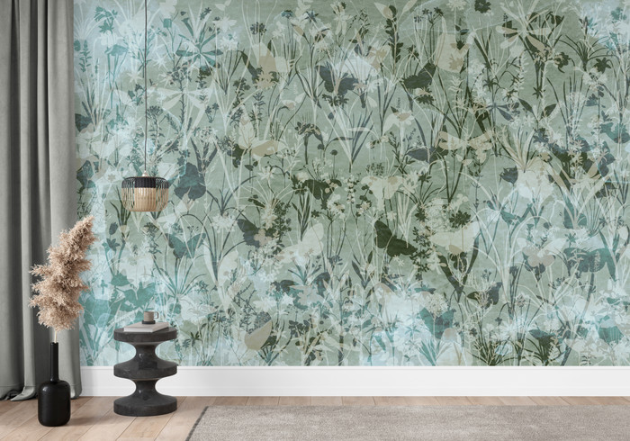 Mural - Herbs & Butterflies 5 (Per Sqm)