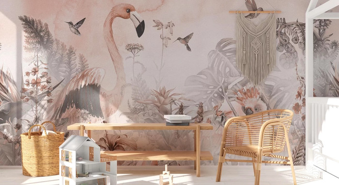 Mural - Giant Flamingo (Per Sqm)