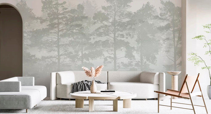 Mural - Misty Pine Green (Per Sqm)