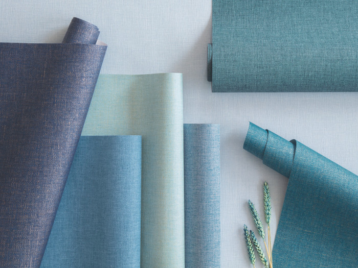 Vinyl Linen - Blue II