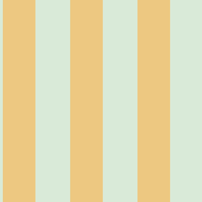 Wide Lines - Mint / Yellow