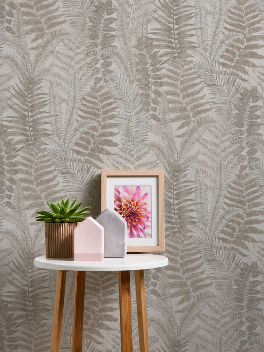 Jungle Ferns - Beige