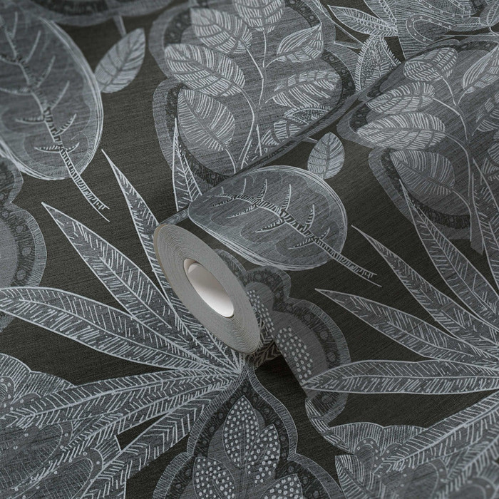 Graphic Leaf - Black / Grey