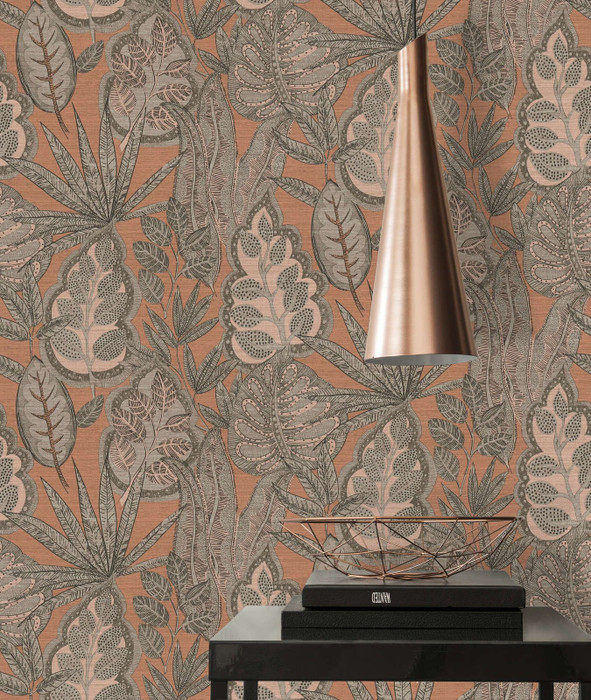 Graphic Leaf - Brown / Orange