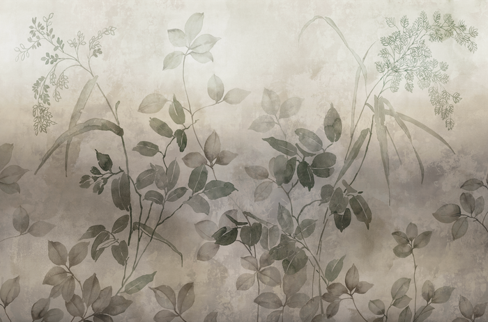 Mural - Gilded Leaves 3 (Per Sqm)