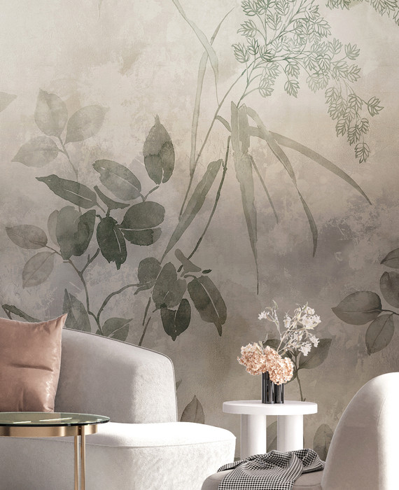 Mural - Gilded Leaves 3 (Per Sqm)