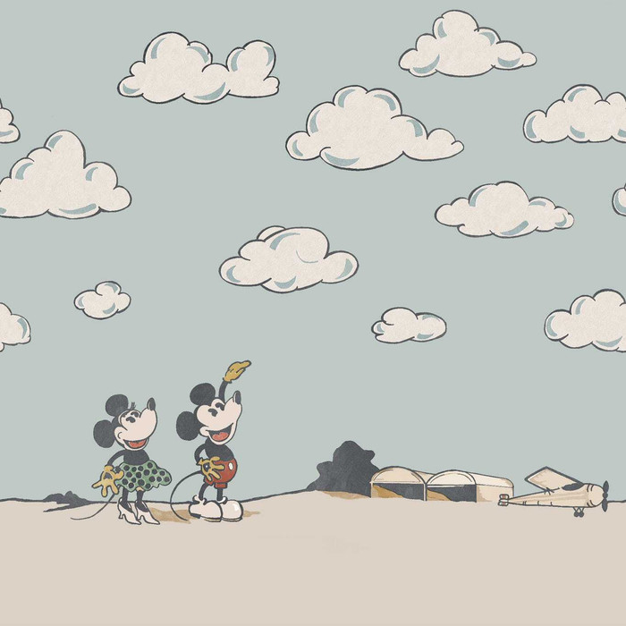 Mural -  Mickey In The Clouds