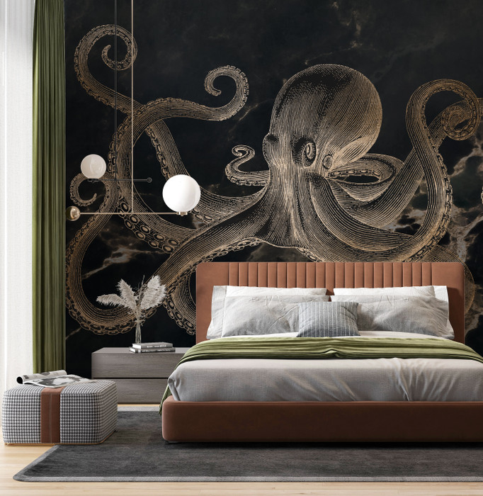 Mural - Giant Pacific Octopus (Per Sqm)