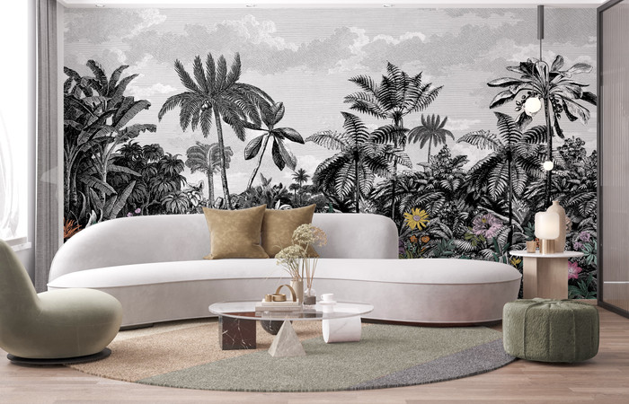 Mural - Paradise Island Noir (5m x 2.8m)