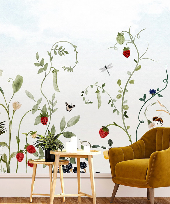 Mural - Strawberry Fields (Per Sqm)