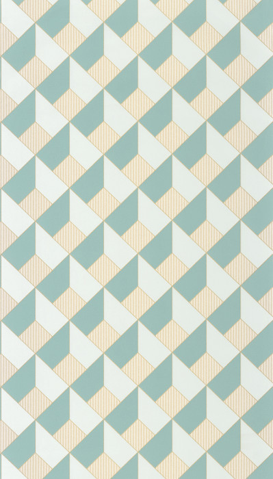 Square - Aqua / Gold