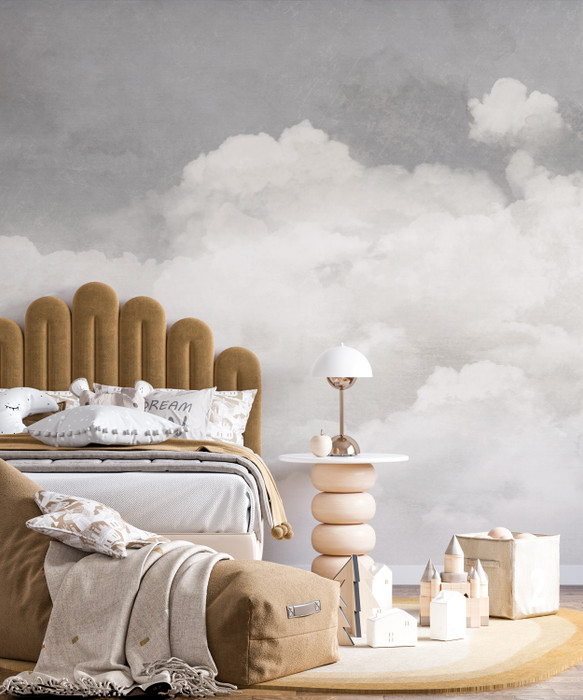 Mural - Greige Clouds (Per Sqm)