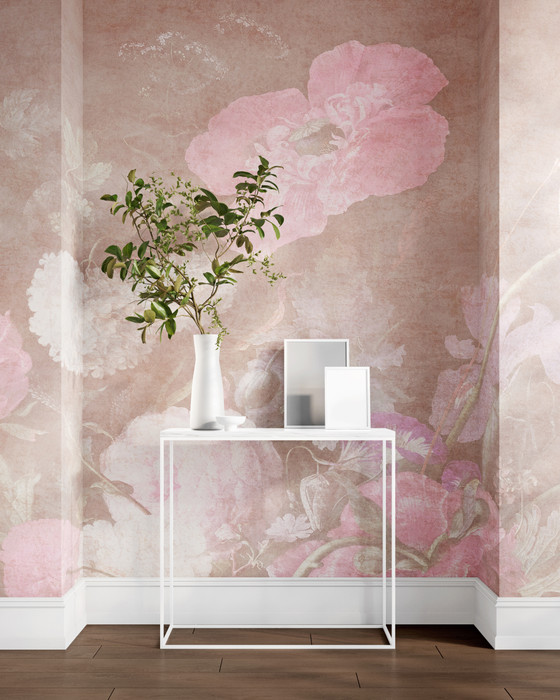 Mural - Baroque Floral Pink (Per Sqm)