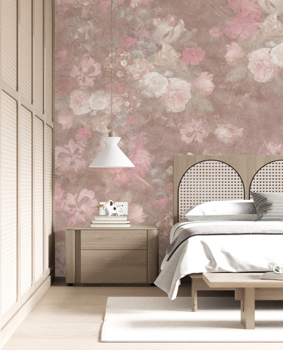 Mural - Bloomery Floral Pink (Per Sqm)