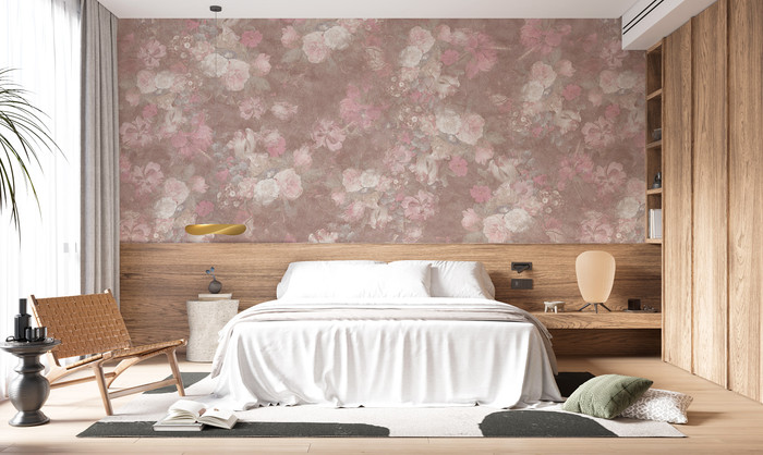 Mural - Bloomery Floral Pink (Per Sqm)