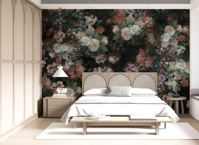 Mural - Bloomery Floral Dark (Per Sqm)