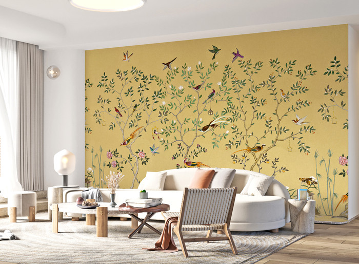 Mural - Birds of the South Yellow (Per Sqm)