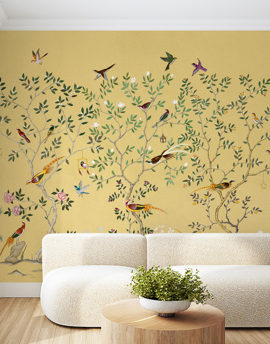 Mural - Birds of the South Yellow (Per Sqm)