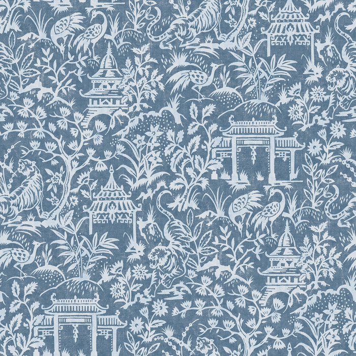 Oriental Toile - Dark Blue