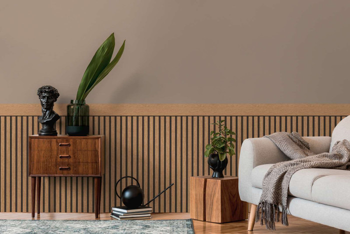 Wainscot Panelling - Black / Brown