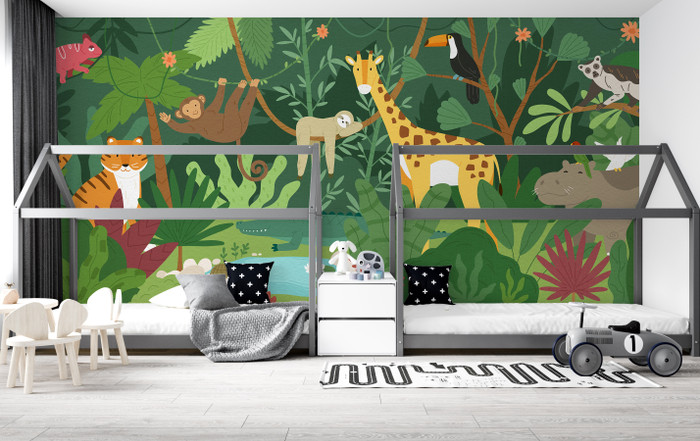 Mural - Jungle Scene (Per Sqm)