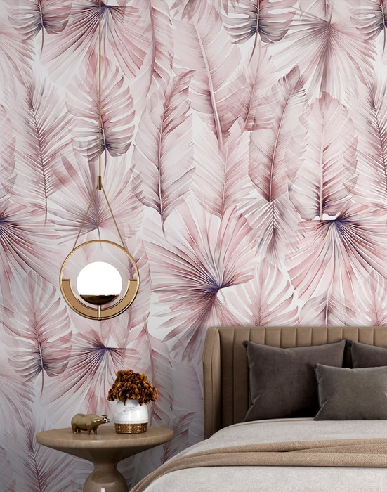 Mural - Pink Palms  (Per Sqm)