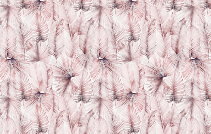 Mural - Pink Palms  (Per Sqm)