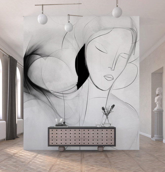 Mural - Deep in Thought (Per Sqm)
