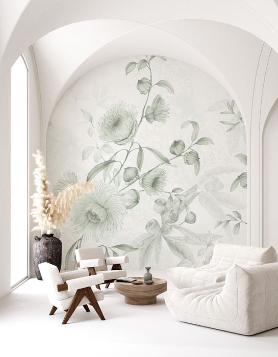 Mural - Flora & Fauna Sage (Per Sqm)