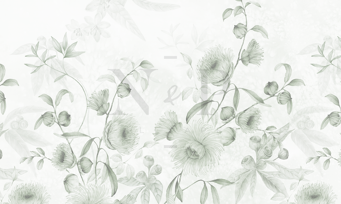 Mural - Flora & Fauna Sage (Per Sqm)