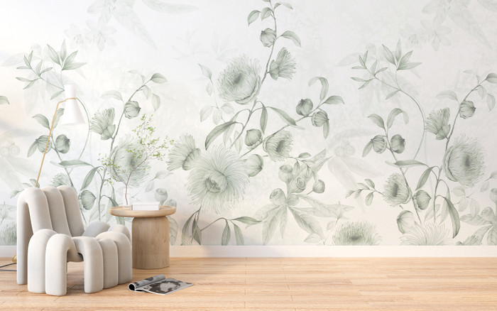 Mural - Flora & Fauna Sage (Per Sqm)