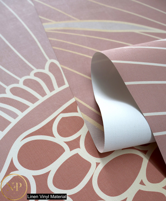 Mural - Lotus Salmon (Per Sqm)