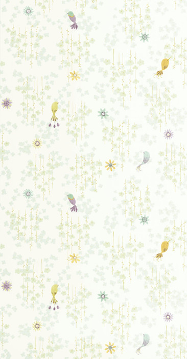 Tropical Birds - Almond Green