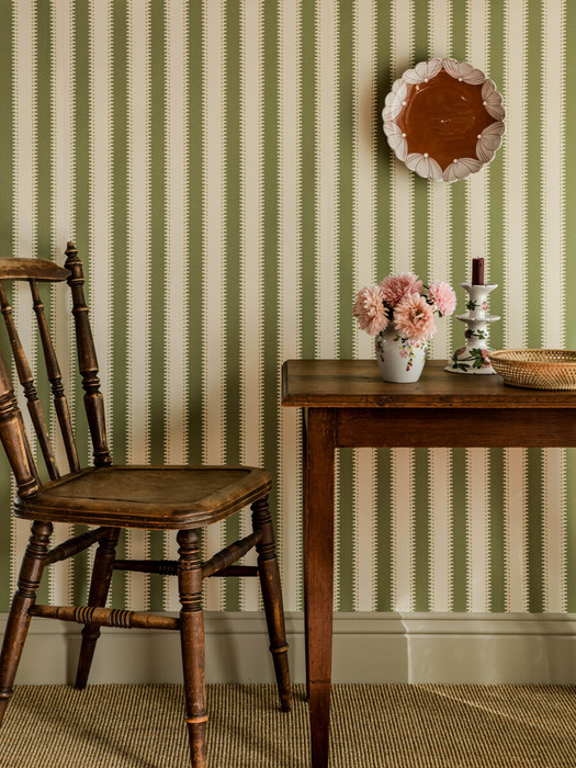 Jagged Stripe - Leaf Green