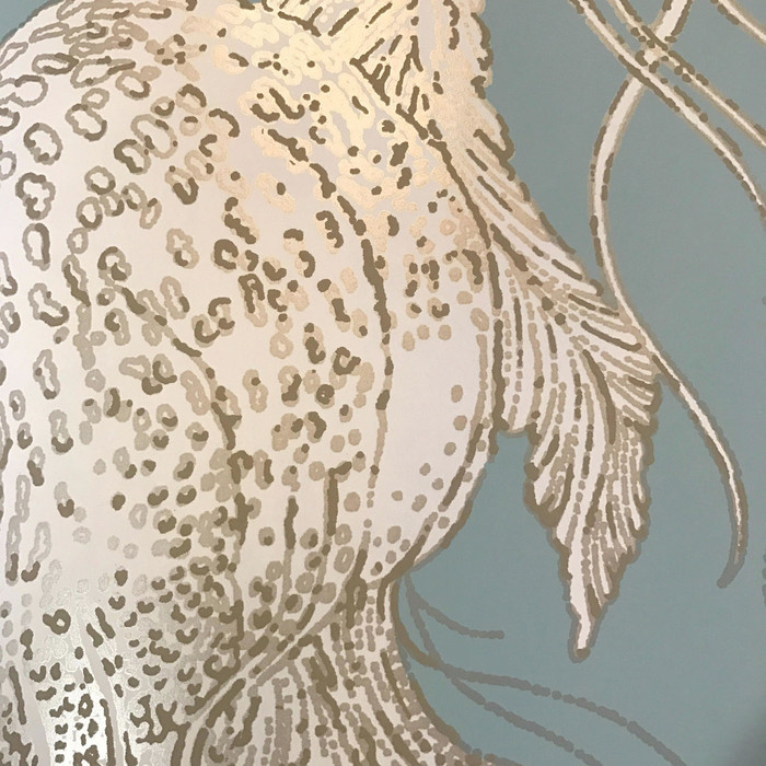 Jellyfish Bloom - Gold /  Aqua