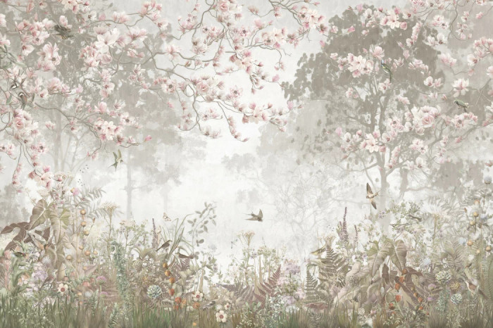 Mural - Sparkling Garden Beige (Per Sqm)