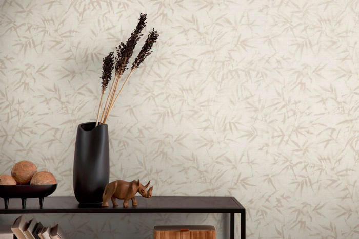 Delicate Leaves - Cream / Champagne