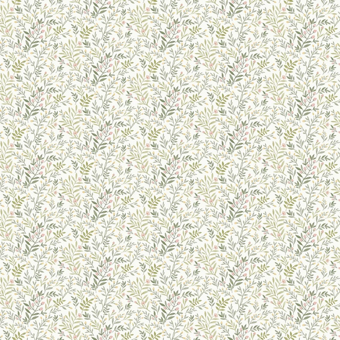 Inia Leafy Trail - Sage / Pink