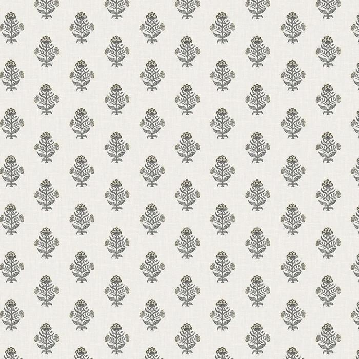 Hollyhock - Ivory / Black