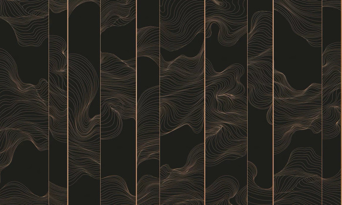 Mural - Illuminated Lines Curved (Per Sqm)