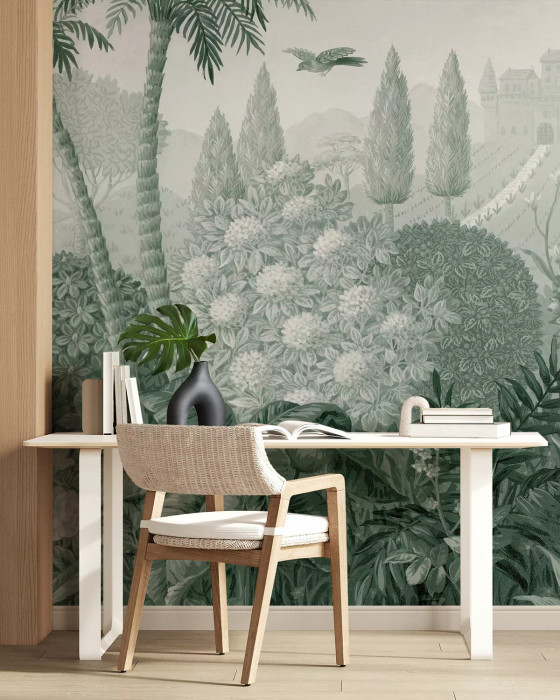 Mural - Tuscan Splendour Green (Per Sqm)