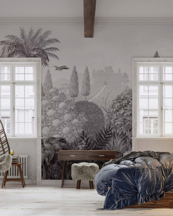 Mural - Tuscan Splendour BW (Per Sqm)