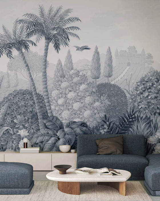 Mural - Tuscan Splendour Blue (Per Sqm)