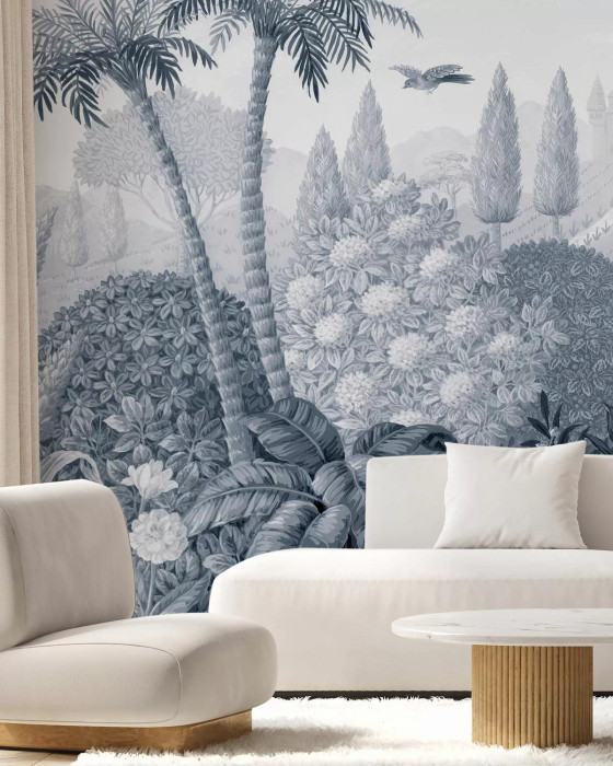 Mural - Tuscan Splendour Blue (Per Sqm)