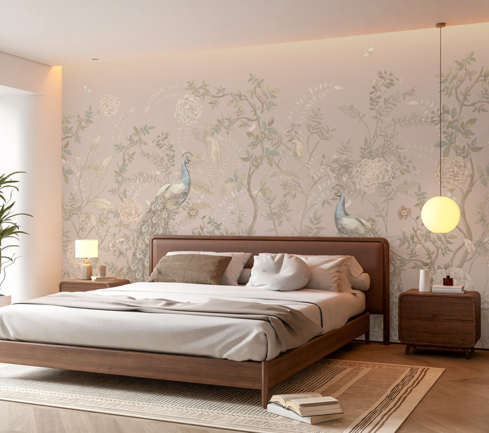 Mural - Graceful Gardens Blush (Per Sqm)