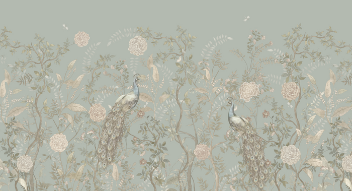 Mural - Graceful Gardens Eau De Nil (Per Sqm)